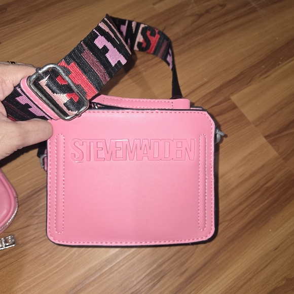 Steve Madden Mini Pink Bevelyn Satchel Crossbody Bag Cute - Picture 6 of 6